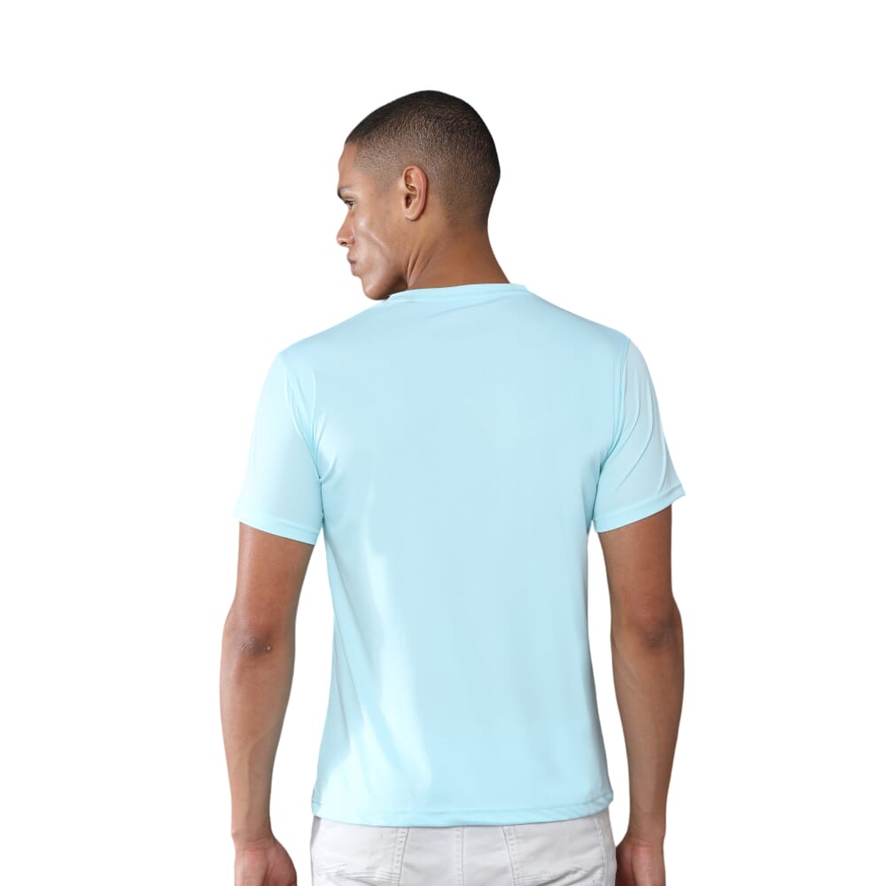 Greys&Blues Mobilitee Round Neck T-Shirt- Ice Blue